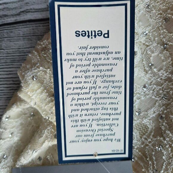 Metaphor Petite Women's Size SP Top/Blouse New With tags Cream/Off White - Picture 5 of 16